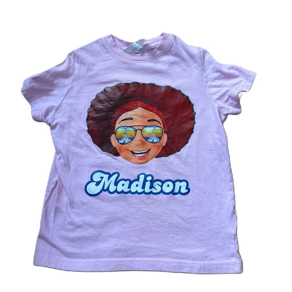 Jessie Toy Story Madison Kids Pink Graphic T-Shirt Sz 5/6